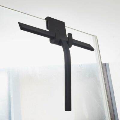 Shower Squeegee Window Glass Wiper Cleaner with Silicone Blade Holder Hook