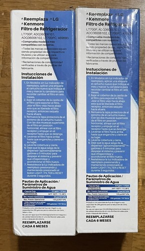 Icepure Refrigerator Water Filter PP-RWF1200A - 2 Pack + AF004 Air Filters - Picture 3 of 4