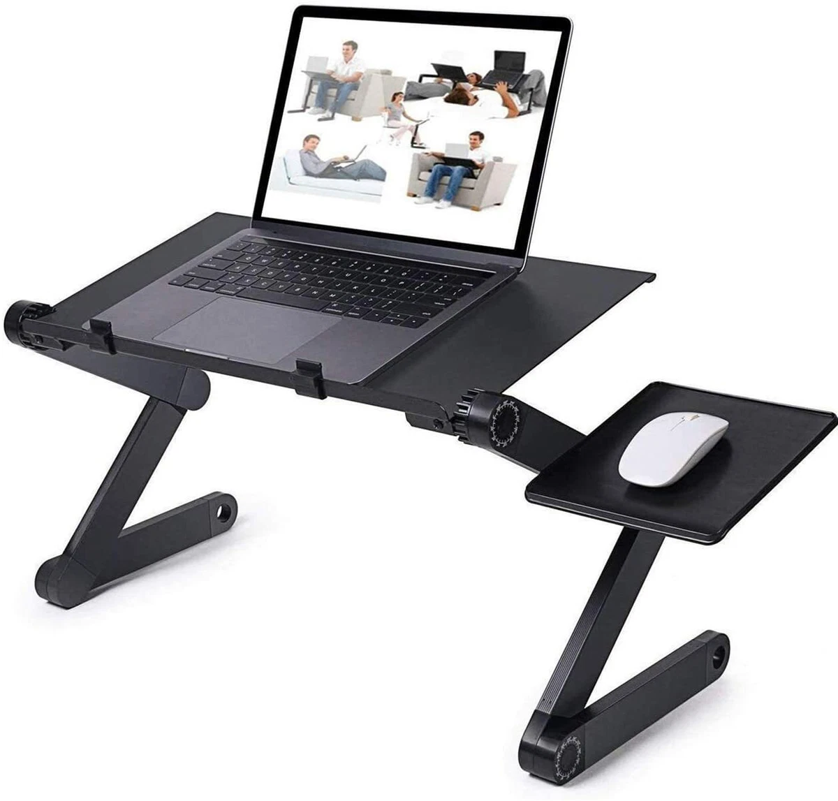 Adjustable Laptop Table RAINBEAN Laptop Stand for Bed Portable Lap Desk Foldable