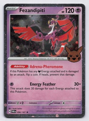 Fezandipiti (Cosmos Holo) Holo Rare Trick or Trade BOOster 2024 096/167 NM