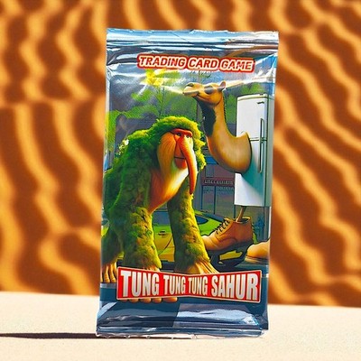 Tung Tung Tung Sahur Italian Brainrot TCG 1 Sealed Pack of 8 Cards