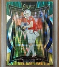 New ListingPanini Select Concourse Drake Maye #27 Green/Yellow Shock Prizm PSA 9