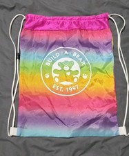 BUILD-A-BEAR WORKSHOP 025617 RAINBOW BEAR CARRIER DRAWSTRING SACK EST. 1997