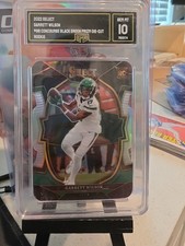2022 Panini Select - Concourse Garrett Wilson #88 Black & Green Prizm Die-Cut...