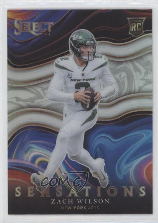 2021 Panini Select Sensations Silver Prizm Zach Wilson #SEN-16 6x0