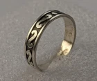 Vintage men's ring sterling silver 925 Size 9 Weight 2.37 g. Ukrainian jewelry.