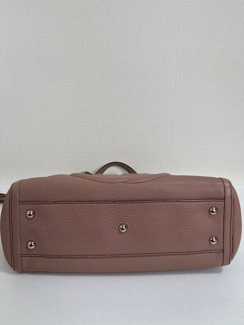 GUCCI Soho Tote Bag Pink Leather A4 Compatible Excellent Condition thumbnail 6