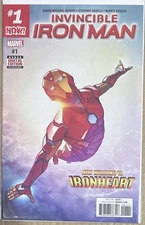 Invincible Iron Man #1 ( 2017) Marvel - 1st Solo Ironheart Comic - B&B