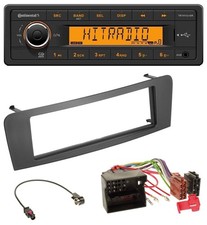 Continental 1DIN USB AUX MP3 Autoradio f&uuml;r Mercedes A-Klasse W176 B-Klasse W242