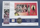 2002 Falkland Islands 50p PNC. Golden Jubilee QEII. 1745.