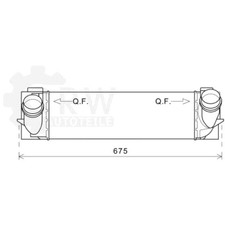Ladeluftkühler Ladeluft Kühler für BMW X3 F25