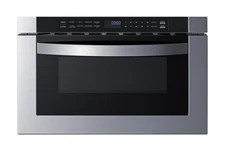 Summit MDR245 24"W 1.2 Cu. Ft. 1000 Watt Drawer Microwave - Stainless Steel