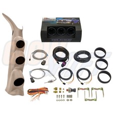 Glowshift Boostegttrans Temp Gauges Tan Pod Fits 00-06 Silverado Duramax Glowshift Boostegttrans Temp Gauges Tan Pod Fits 00-06 Silverado Duramax