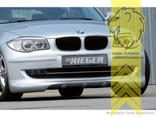 Rieger Frontspoiler Spoilerlippe Spoiler f�r BMW 1er E87 Facelift nicht M Paket