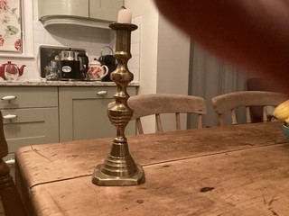 Brass candlestick