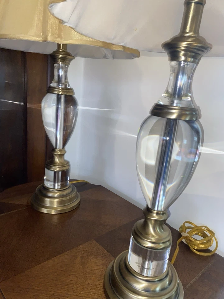 Regency decorative style living room lamp set of 2 modern - Image 2 of 4