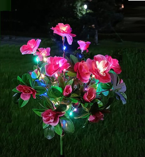 1/2XSolar Garden Light LED Flower Stake Lamp Outdoor Yard Waterproof Patio Decor - Picture 22 of 26