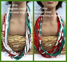 Holiday Necklace Magnetic Clasp Wear Long or Doubled 2137.38