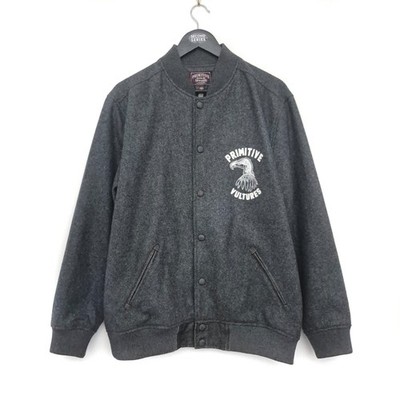 Primitive Skateboards Varcity Jacke Letterman Herren M Vultures Grey Skate