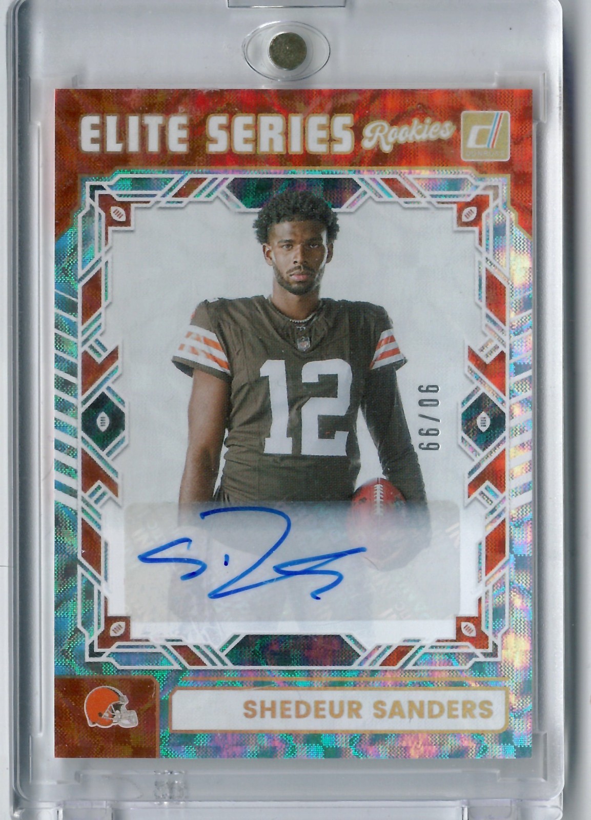 2025 PANINI DONRUSS THE ELITE SERIES ROOKIES ESR-SSS SHEDEUR SANDERS AUTO /99