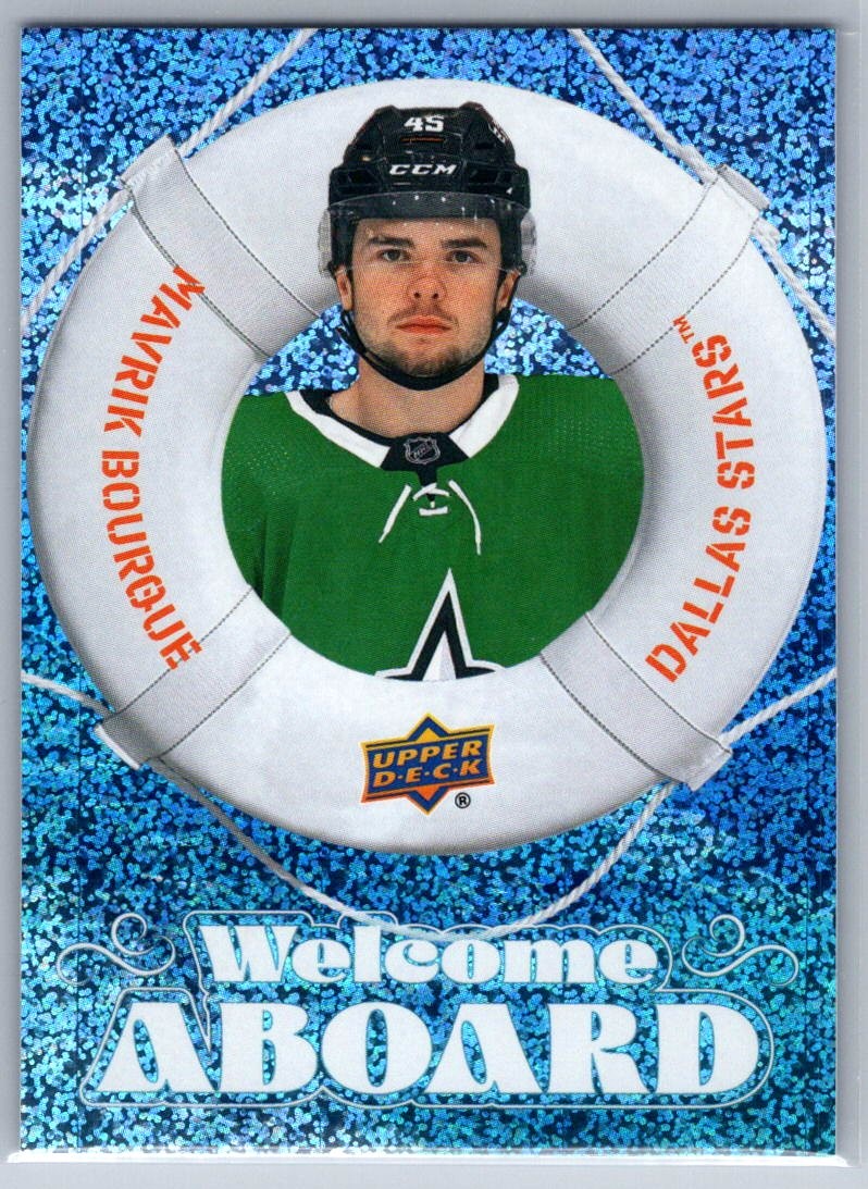 2024-25 Upper Deck Mavrik Bourque Welcome Aboard Speckled #WA-9