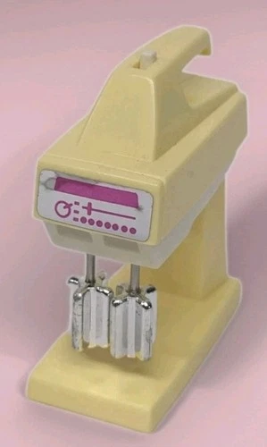 Vintage Barbie Doll Wind Up Works Kitchen Mixer Action Accent Home Decor