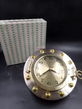 Schiffsuhr Porthole Landex ROYAL CRAFT Nr 5001/ G Quartz - Funktioniert, D22 Cm