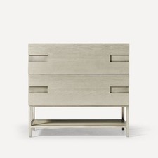 Robern CVSE36D Craft Series 36" Single - Natural Gray with Brushed Pewter