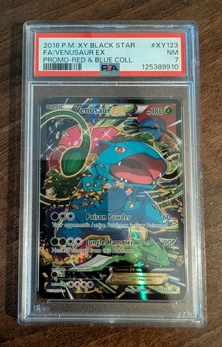 Venusaur EX XY123 Black Star Promo Red & Blue Collection Pokémon TCG PSA 7 MINT