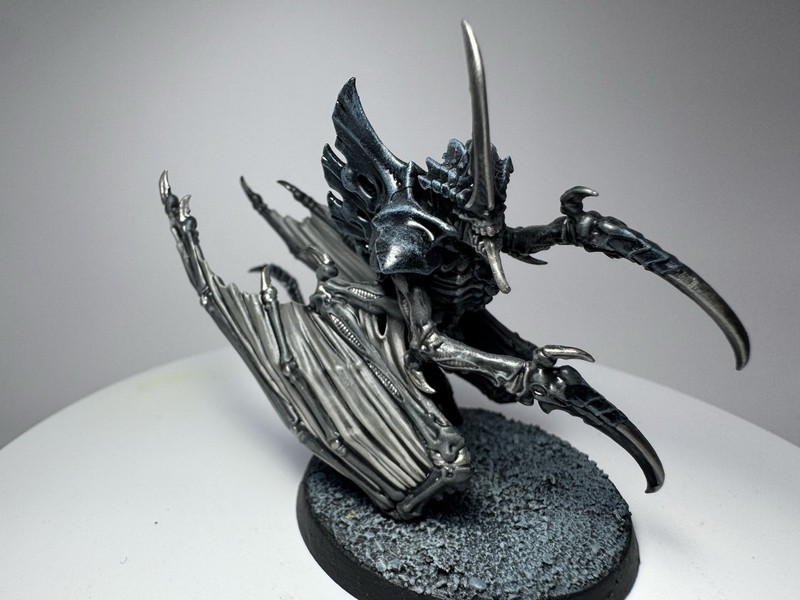 Tyranids Winged Tyranid Prime Painted Magnetised Base 40K @-09