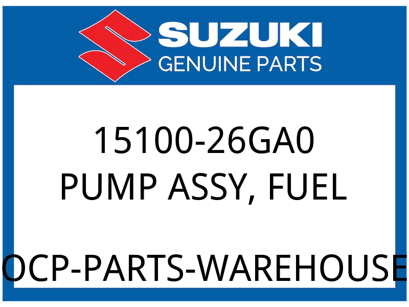 Suzuki OEM Part 15100-26GA0 PUMP ASSY, FUEL
