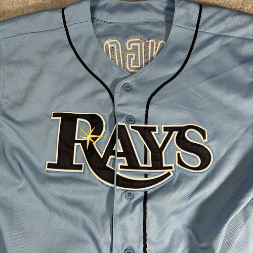 Tampa Rays MLB Majestic Jersey 52 Cool Base Blue Authentic Performance - Picture 2 of 7