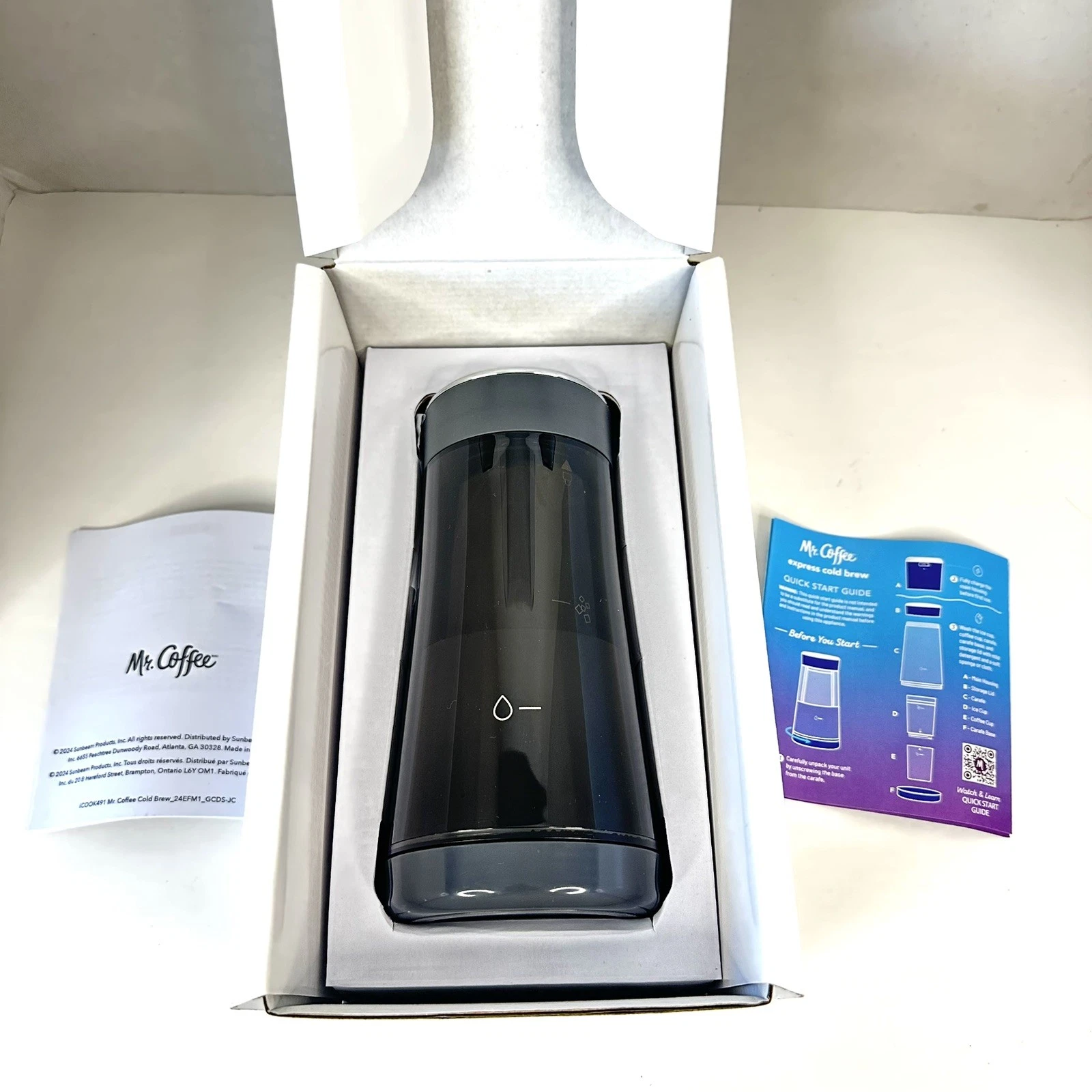 New Mr. Coffee Express Cold Brew Coffee Maker 10-Minute Iced Coffee Machine NIB