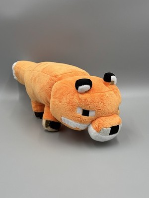 Minecraft Fox Plush JINX Mojang Orange 17  Stuffed Animal Pillow