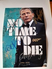 007 No Time To Die James Bond Signed   Original Cast Photograph 20 Cm X 30 Cm