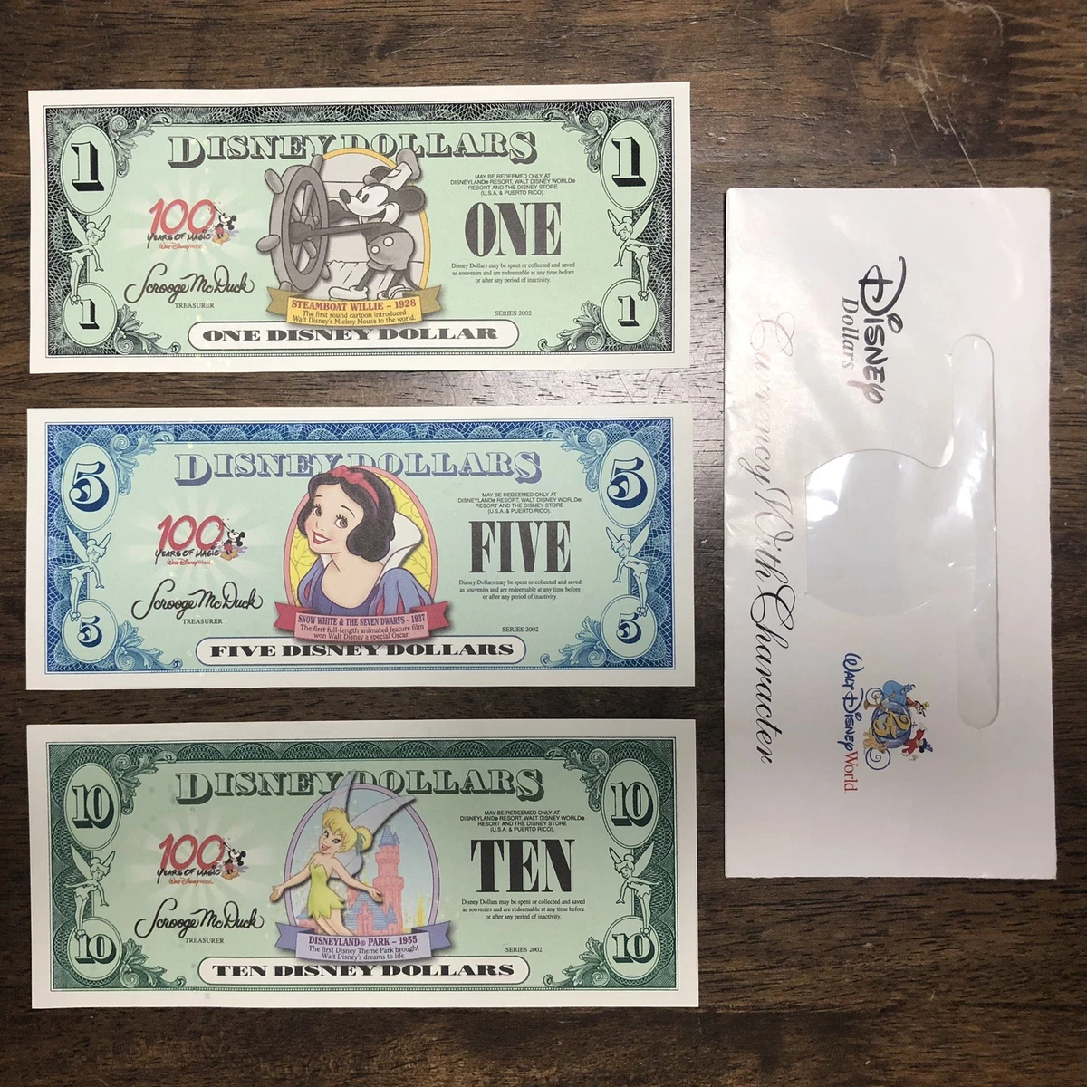Disney Dollars (1968-Now) for sale | eBay