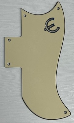 Vintage Yellow Pickguard Scratch Plate Fit Gibson SG 61 Reissue E Logo Guitar