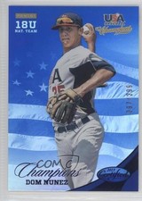 2013 USA Baseball Champions Certified National Team Mirror Blue Dom Nunez 1p7