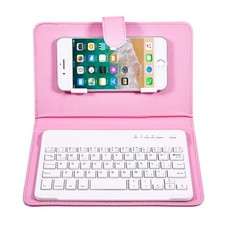 Portable Bluetooth Keyboard with Leather Case Cover with for 4.5''-6.8'' iOS,...