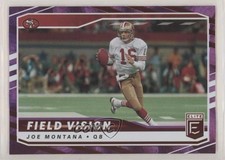 2021 Panini Donruss Elite Field Vision Purple /75 Joe Montana #FV6 HOF 07d9