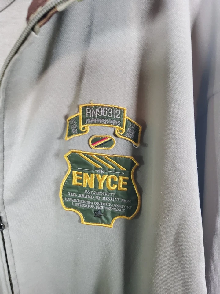Vintage 90's ENYCE " Sean P.Diddy Combs" Brand Men's Full Zip Baige Camo... - Image 3 of 4
