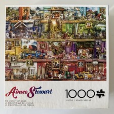 Aimee Stewart LIBRARY OF DOGS 1000 Piece Puzzle Buffalo COMPLETE