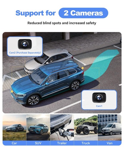 Wireless Backup Camera for Truck: 4.8" HD 1080P Night Vision Rear View Camera... - Picture 5 of 7