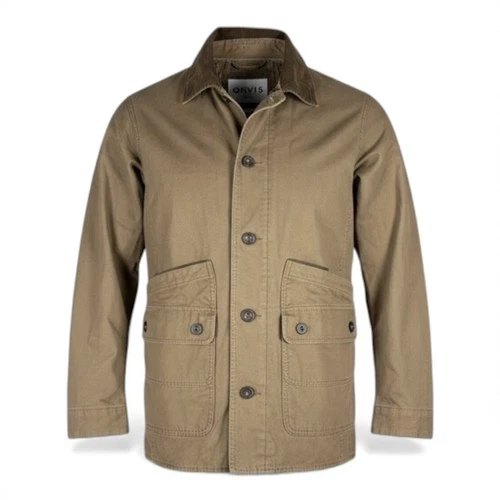 Orvis Classic Collection Brown Barn Chore Jacket Quilted Lining Men Medium EUC