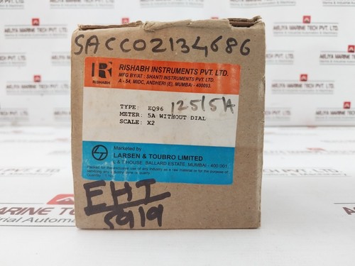 Rishabh EQ96 AC Ammeter 0-125/250A 600V SACC02134686 E236986 2000M - Zdjęcie 14 z 14