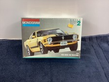 Vintage Sealed Monogram 1970 70 Boss Mustang 1/24 Model Kit 2923