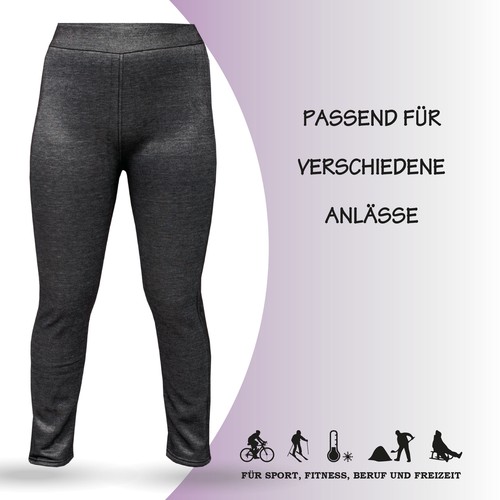 Thermo Leggings Innenfleece Leggins Thermoleggings High Waist warm Thermohose - Bild 18 von 30