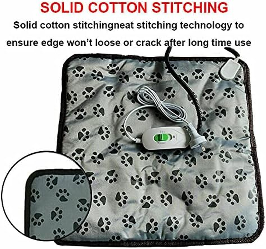 20W Electric Pet Heat Mat Heated Pad Dog Cat Heating Blanket Bed