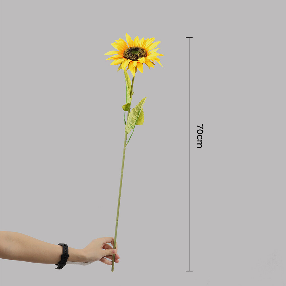 Large Sunflowers Artificial Flowers Long Stems Silk Sunflowers Bulk
