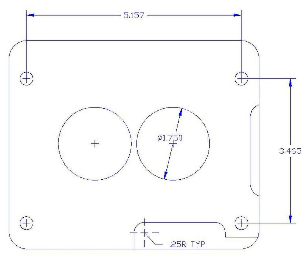 Canton 85-040 Carb Spacer Phenolic Adapter 1 Canton 85-040 Carb Spacer Phenolic Adapter 1